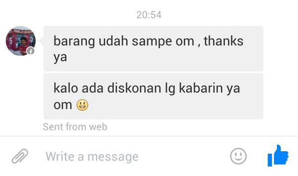 murcedotcom's tweet image. Siap om Alvian, tos dulu dong sebagai sesama pria modis (modal diskon) :D #testimurce #klotercfs 