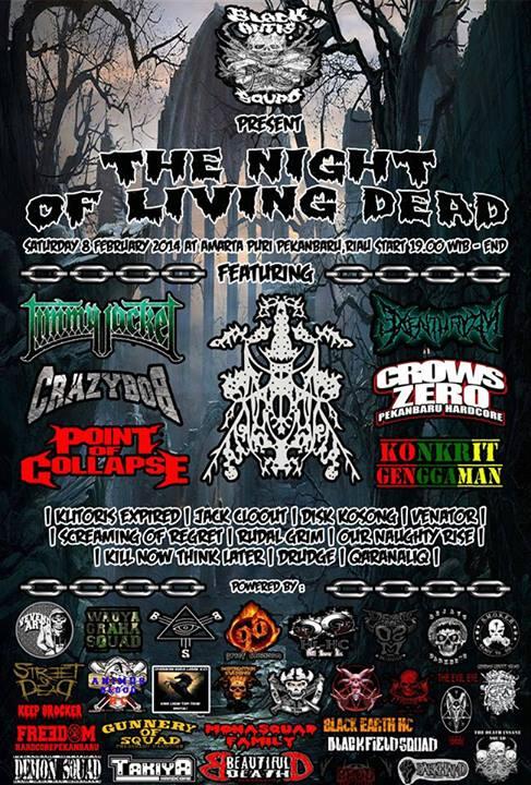 Info Event PKU (@eventmusicpku) on Twitter photo FINAL PAMFLET BLACK AUTIS SQUAD " THE NIGHT OF LIVING DEAD W/ @JIMMYJACKET_ <a href="/CrazyBob_/">CRAZYBOB HARDCORE</a> <a href="/CrowszeroHC/">CROWS ZERO HARDCORE</a> #JOIN US #SUPORT FINAL PAMFLET BLACK AUTIS SQUAD " THE NIGHT OF LIVING DEAD W/ @JIMMYJACKET_ <a href="/CrazyBob_/">CRAZYBOB HARDCORE</a> <a href="/CrowszeroHC/">CROWS ZERO HARDCORE</a> #JOIN US #SUPORT