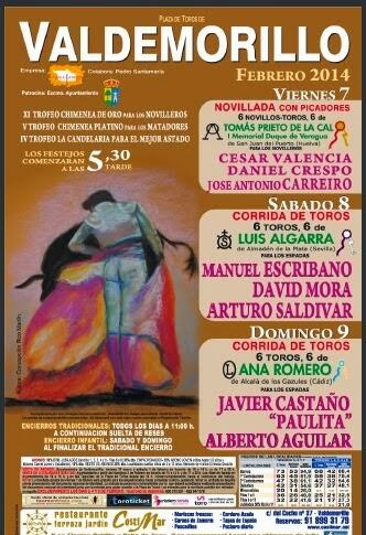 Cesar valencia inicia temporada española 2014, este viernes en la novillada de feria de Valdemorillo