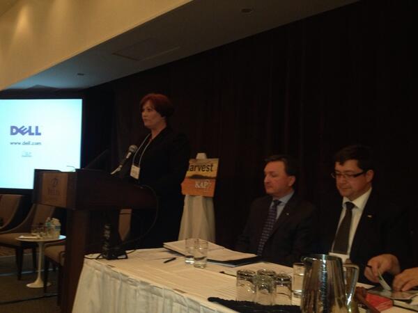 Theresa Oswald answering questions about Lyme disease, STARS helicopter grounding at #KAP14