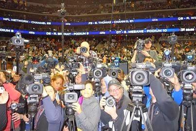 jasorogers's tweet photo. What it looks like to be Richard Sherman on media day.  @TheTeflonDon @MrJC77 http://t.co/35FoeM60Bl