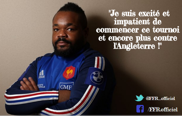 RCTofficiel's tweet image. "Je suis excité &amp;amp; impatient de commencer ce tournoi &amp;amp; encore + ctre l'Angleterre"@BastaOfficiel ©AFPvia @FFR_officiel