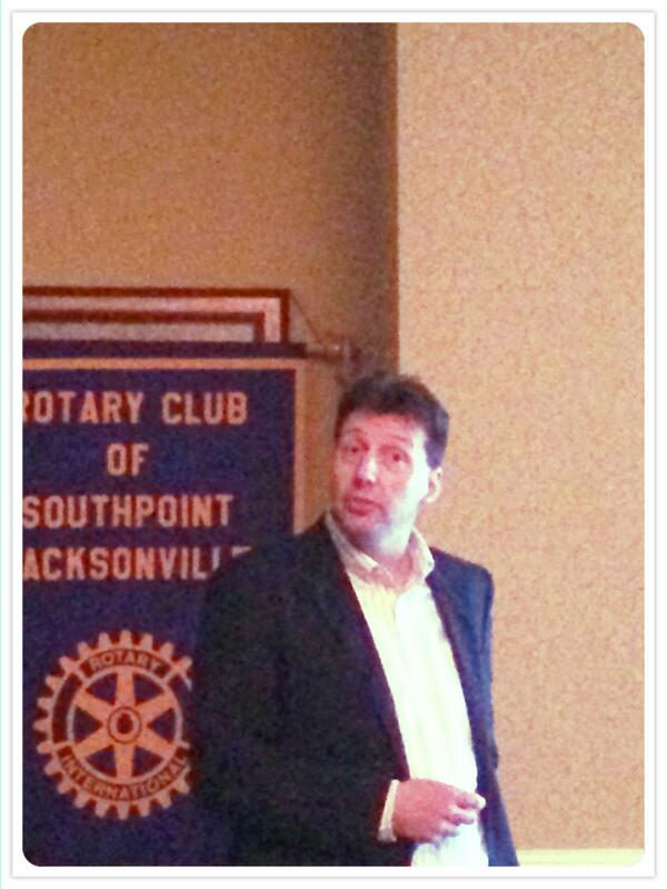 SoPointRotary's tweet photo. Thank you to Nick Hudma for speaking to the club today! #Rotary #ilovejax #sinkholes http://t.co/9ADC2IuDU1