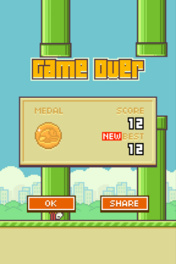 NPFDfirefighter's tweet photo. My High Score #flappybird http://t.co/8AsV2JgZD4