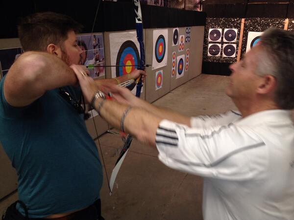 TheListShack's tweet image. Fun story today learning archery.  We are ready for the #Hungergames #thelist