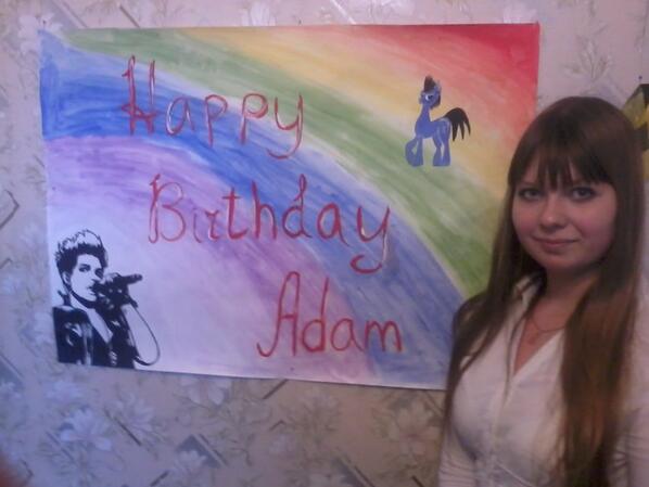 Vladislava38's tweet photo. третий) #HappyBirthdayAdamLambert http://t.co/pwJRbWATe5