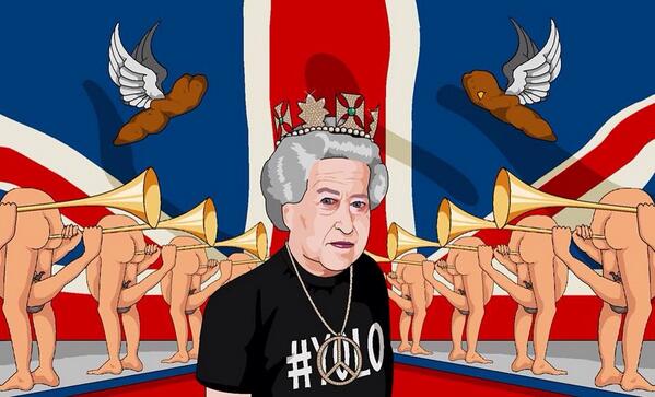 jamesboard89's tweet photo. @Chris4710 @Kevb46 'a lovely picture of the queen' http://t.co/fTJyVkp3Qp