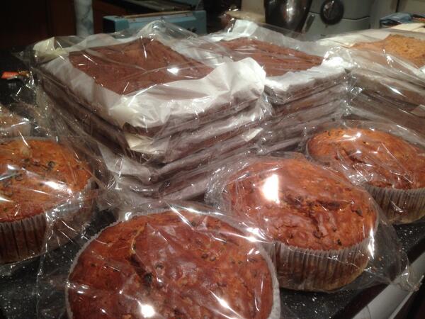 Just 24 brownies, 6 flapjacks, 5 fruitcakes etc for Canterbury Uni Thur, so plenty time to bake for @ElmCourtFmMrket