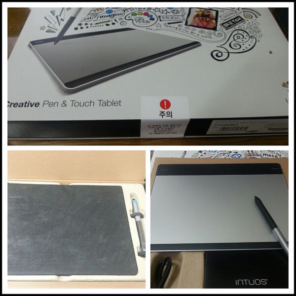 catzip's tweet image. 10년만에 두번째 와콤 인튜어스 타블렛 구매 했지요. 간만이라 아직 손에 익숙하지 않아.. ㅠㅠ @wacomkorea 로 인증샷 보내기..