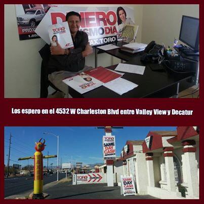 ToroTaxes's tweet photo. @ToroTaxes Los Espero en el 4532 W Charleston Blvd #LasVegas entre Valley View and Decatur  #SomosToro http://t.co/wdzmlgyJYy