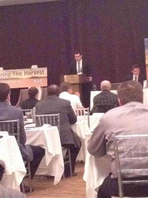 #KAP14 James Battershill speaks at 30th annual AGM. #winnipeg #manitoba #farming #farmsafety #agriculture