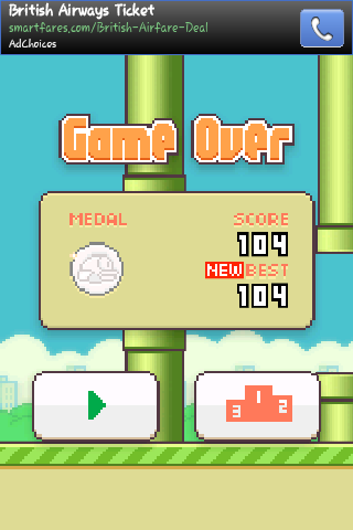 theonlyjrippen's tweet image. Eat your heart out flappy bird players of hitchcock county! #imabeast