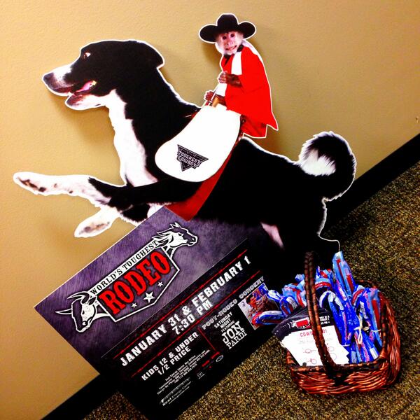 XcelEnergyCtrPR's tweet photo. Our PR team is currently assembling @WTRodeo deliveries - hitting Minneapolis / St. Paul media offices shortly! http://t.co/spI0FlurCH