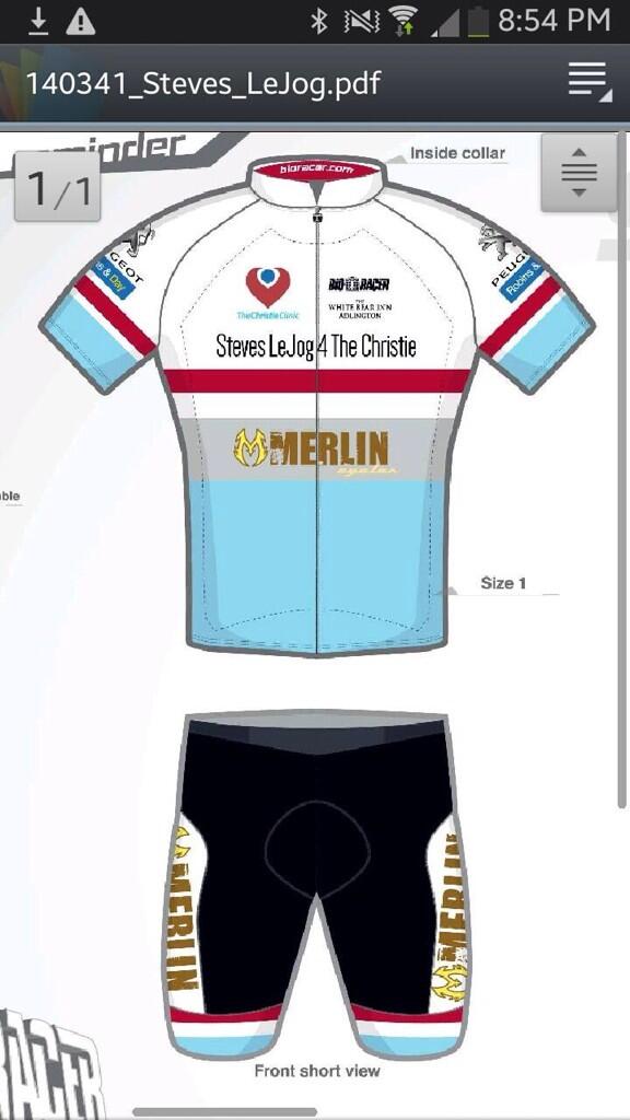 Salmondo1961's tweet image. The Official 2014 #LeJog for #thechristie kit #merlincycles