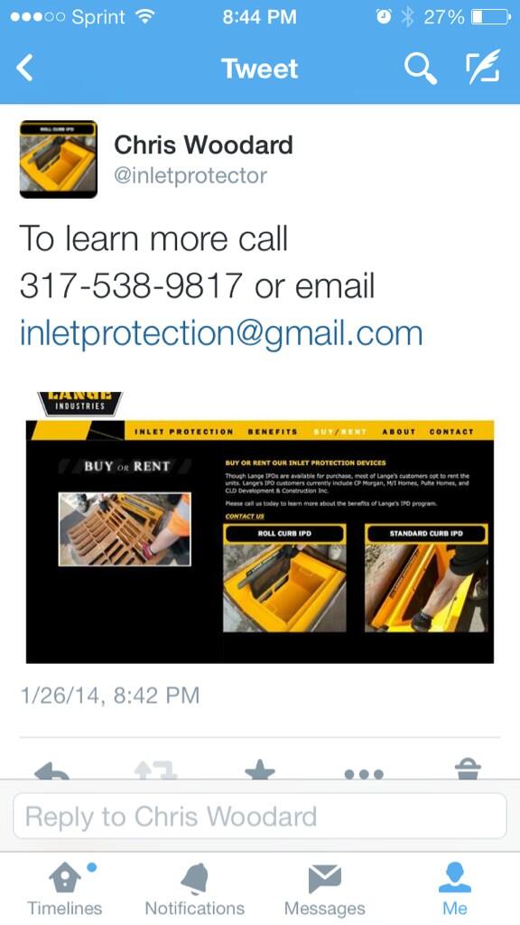 inletprotector's tweet image. Do your construction sites flood from coco mat inlet protection?  Try Lange Inlets.  #environment #erosion