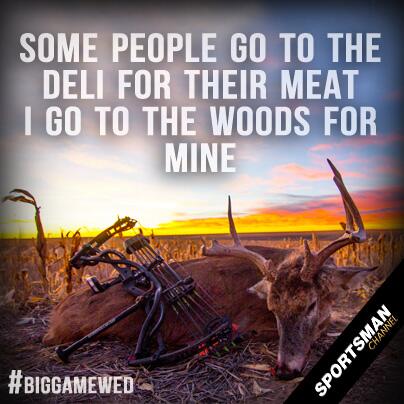 SPORTSMANchnl's tweet photo. RT if you go to the woods to get your groceries http://t.co/HX4KFLc9u4