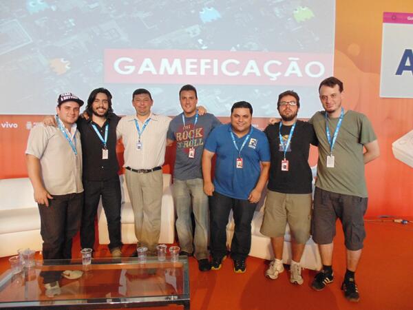 Moacyralves's tweet photo. E na @CampusPartyBRA tivemos um debate sobre musica de games com o @pxldj @dreadnoxbrazil e @OsGameboys http://t.co/14y3oQOFPr