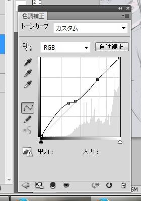 このカーブがすごくしっくりきた。乱用しちゃいそう。微調整はするけど 