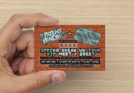 F13Kate's tweet image. Look what we just ordered! VIP cards @PTPGOfficial @PeopleOnVaca @LaceyOfficialUK  #springbreaktour