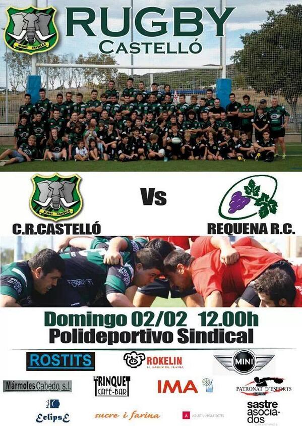 RugbyCastello's tweet photo. Este domingo os esperamos!! http://t.co/ZfKmqmps7l