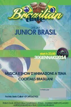 IlariaCallari's tweet photo. Brazilian date 30 gennaio 2014 start 23 00 - vicolo della campana, 5 fidelio club di Roma http://t.co/wCYPSSJ0Pl