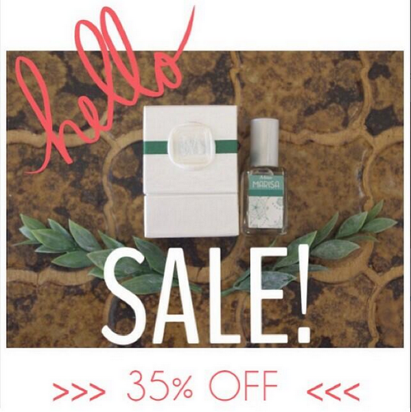 shopebba's tweet photo. Biggest sale of the year! || 35% OFF || http://t.co/ZNMOKjxhFS  for all details || ENJOY! #missmarisa #sale #Perfume http://t.co/9UluquJktF
