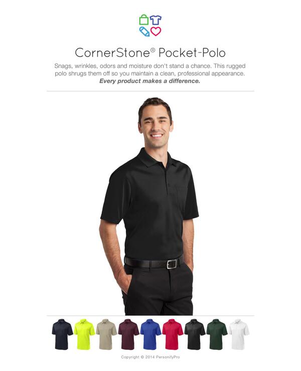 PersonifyPro's tweet image. CornerStone Pocket Polo is now available! #branding #giveback #customprinting #embroidery #ad personifypro.com/blog/?p=197