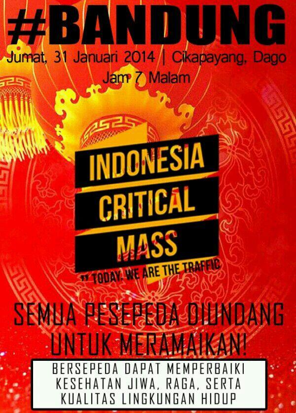 Reminder besok malam ICM edisi 31 Januari 2014, 07PM @ Cikapayang, Dago. JOIN FOR FREE!