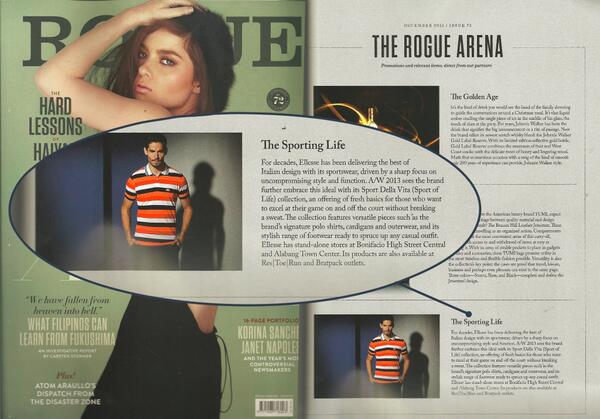 EllessePH's tweet image. See ellesse featured in your favorite magazines! on.fb.me/1eylE2y
#ellesseph