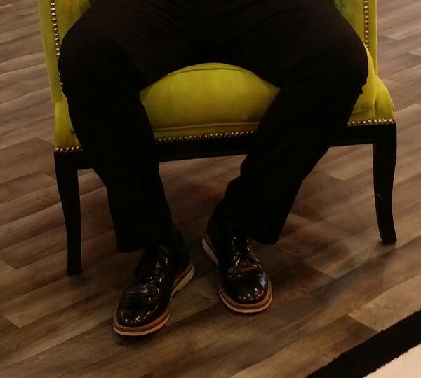 HunterSwift's tweet photo. The winner of the "Nicest Shoes at #NADA2014" goes to @Matthew_Redden. Sorry @POTRATZ maybe next year. http://t.co/k9QsvkcIJt