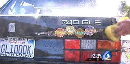 Yahoo's tweet image. VIDEO Man passes the 1,000,000-mile mark in his 1988 Volvo: yhoo.it/1grYdPj Still has the original engine