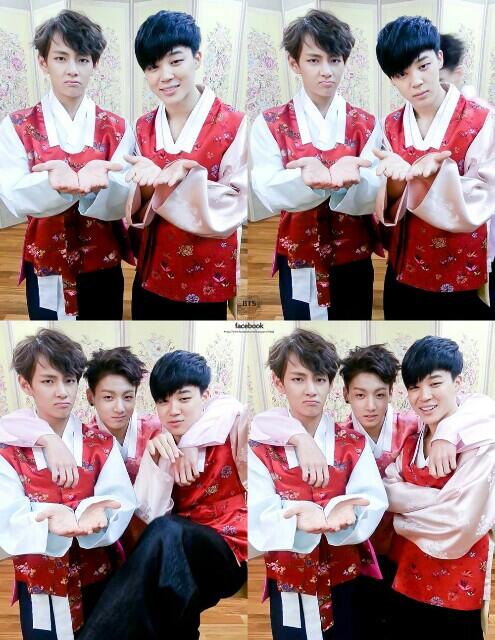 mikkeeh's tweet photo. RT @ASraiwna: trio gokil=)) RT BTS_facts: [OFFICIAL FACEBOOK] #BTS New Year's Greeting Behind The Scene @BTS_twt http://t.co/1EOR7TsLk3