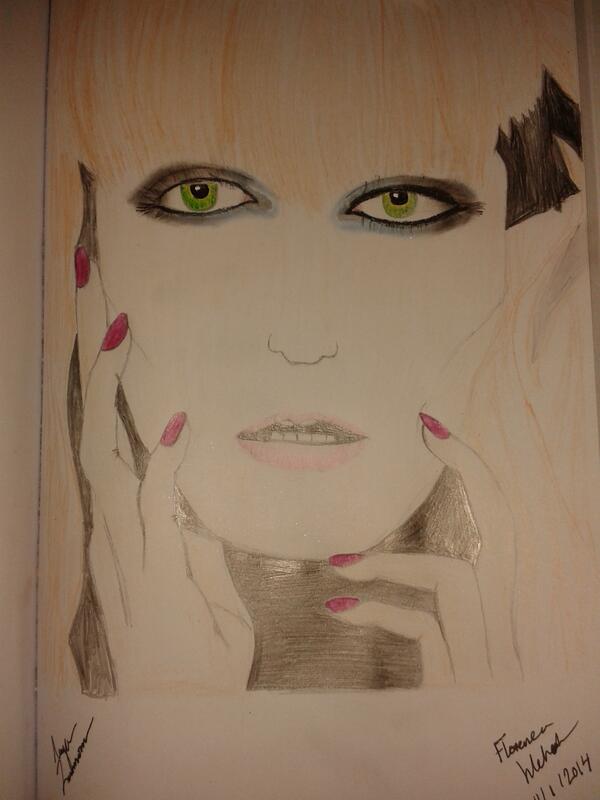 TheFloseum's tweet photo. @flosMachine7's beautiful Drawing of  @flo_tweet  http://t.co/J5tFgC3OYV