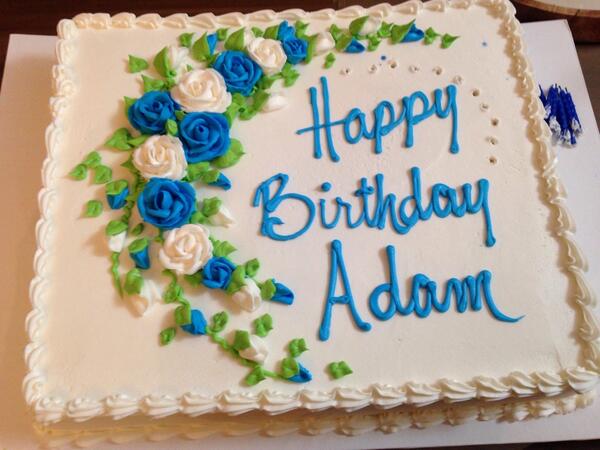 Thanks for spending your birthday with all of us at #idol today, <a href="/adamlambert/">ADAM LAMBERT</a>!