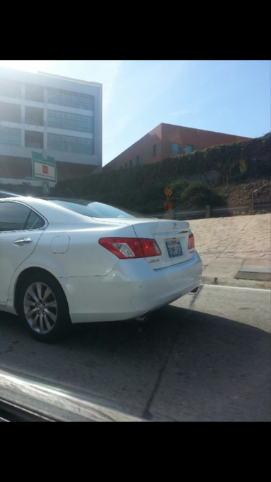 Photo: check it. Notice the license plate on this car I drove by today. Talk about obvious! Too funny