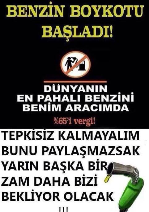Motorine gelen 17 kurusluk zam!Sessiz kalma artık birşeyler yap!Mesela arabanı paylaş!