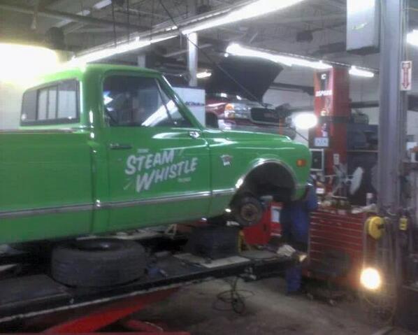 billybushka's tweet photo. @SteamWhistle back in Calgary I put this little beauty back on the road a few times. #keepingthebeerflowing http://t.co/hY7k4pix9V