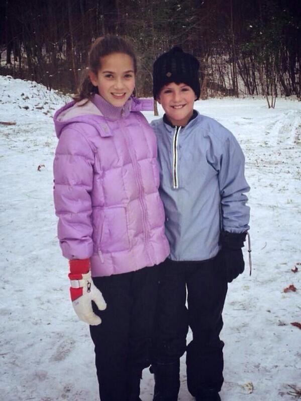 MattyBRapsJP's tweet photo. 【ツイート訳】
雪の日をKateと！❄️ http://t.co/1tIFAdEslC