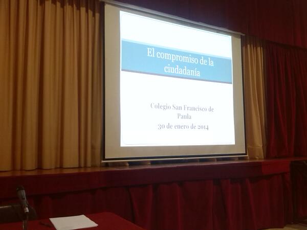 ajacsfp's tweet photo. Conferencia de doña Soledad Jiménez para alumnos de 3 y 4 de eso!! http://t.co/Xk0kOTqBhs