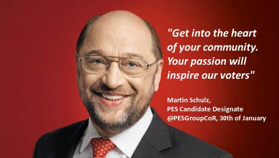 Mobilize, Mobilize, Mobilize for #EP2014, said <a href="/MartinSchulz/">Martin Schulz</a>  at @pesgroupcor meeting ahead of #corplenary