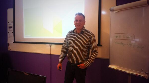 larstr's tweet photo. The rest of the #vCAC6 training is delivered by the one and only @esloof http://t.co/AjrG9qmelk