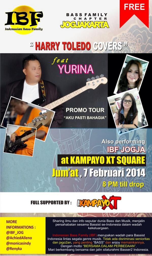 Cekidoot!! Kenyal spesial! Launching Harry Toledo cover feat yurina.Di kenyaal ini kita bakal launching ID IBF jogja