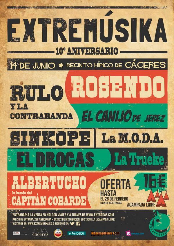 Aquí tenemos el cartel del <a href="/Extremusika/">Extremusika</a>!