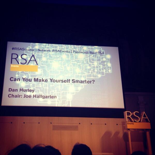 GrantStella's tweet photo. Looking forward to #RSASmarter http://t.co/pMoVqNKGRZ