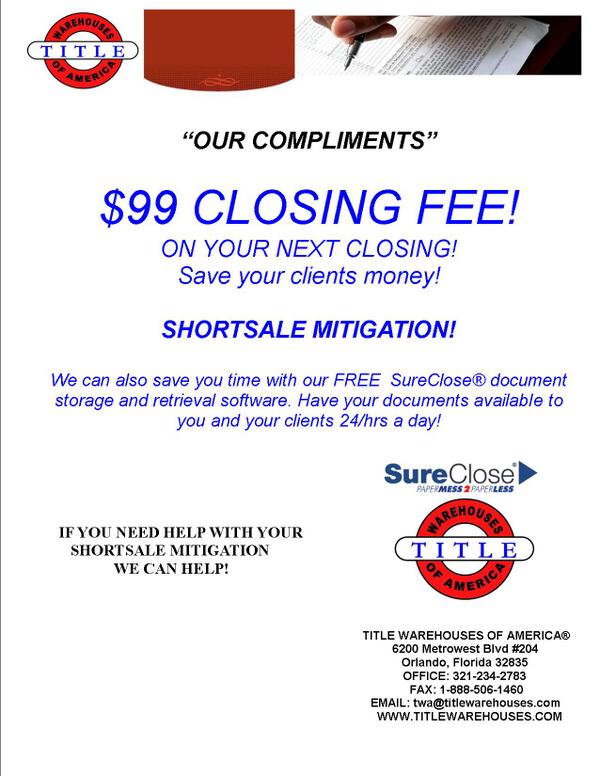 twatitle's tweet image. YES WE DO SHORT SALE MITIGATION! CONTACT US TO TAKE THE HEADACHE OUT OF SHORT SALES!