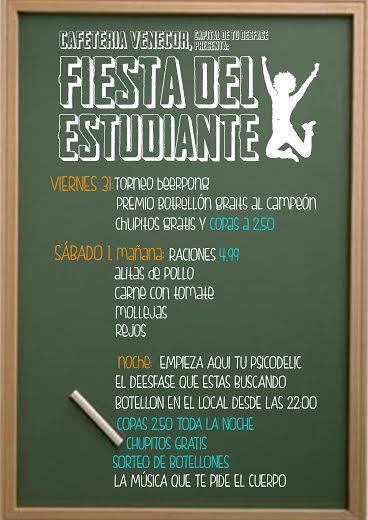 venecorr's tweet photo. está aquí. Ya llegó. Estudiante: esta es tu fiesta. Este fin de semana, tu bar. Luis Venecor, el lobo de Vistahermosa http://t.co/pV67pbliXc
