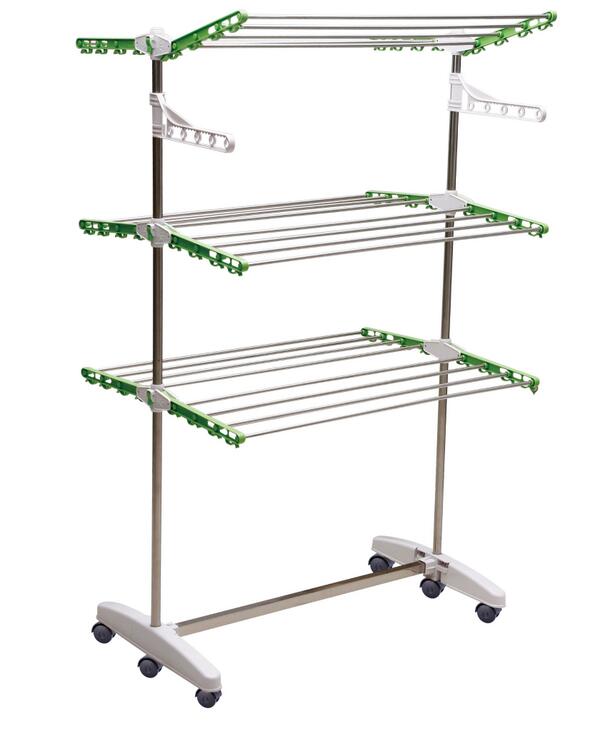 DiscountFactor's tweet image. Étendoir à linge
Acier inoxydable
88 × 66 × 143cm
Prix: 59.90€ au lieu de 69.90€.