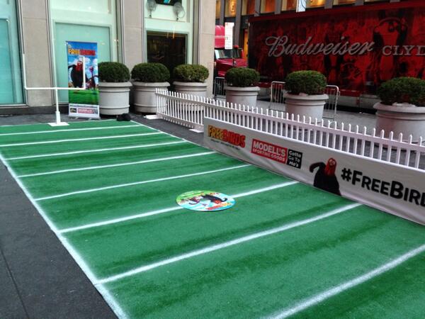 The stage was set this morning for a #FreeBirdsSuperBowl turkey race to predict the <a href="/SuperBowl/">Super Bowl</a> outcome! @nfl