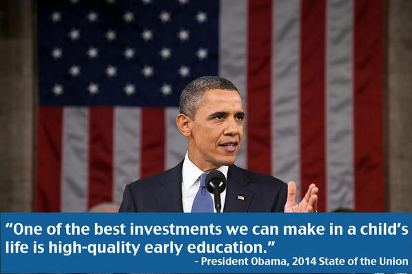 SecretaryKing44's tweet photo. RT if you agree that high-quality early education is one of the best investments we can make in a child's life. http://t.co/rOLkvJNR5l