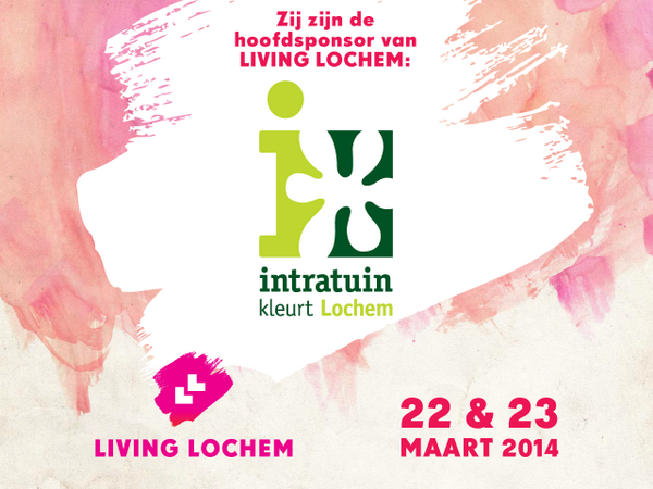 LivingLochem's tweet photo. Wij kunnen bekend maken dat Intratuin Lochem onze hoofdsponsor zal zijn tijdens Living Lochem op 22 &amp; 23 maart! http://t.co/5pMWpXasWh